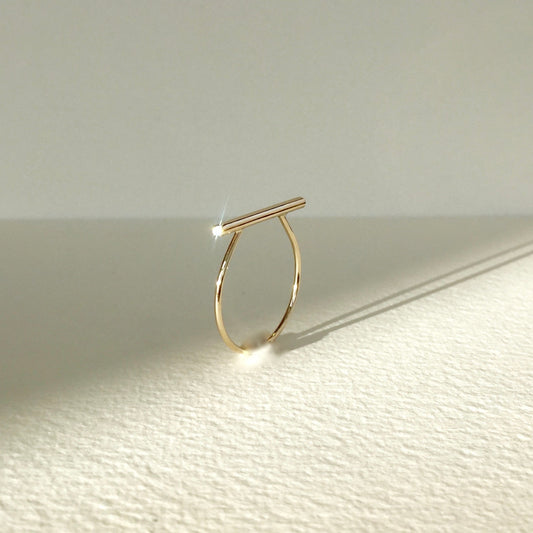 Diamond Bar Ring