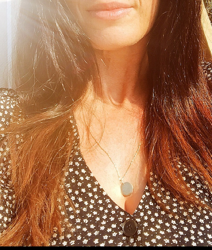 Organic Disc Necklace