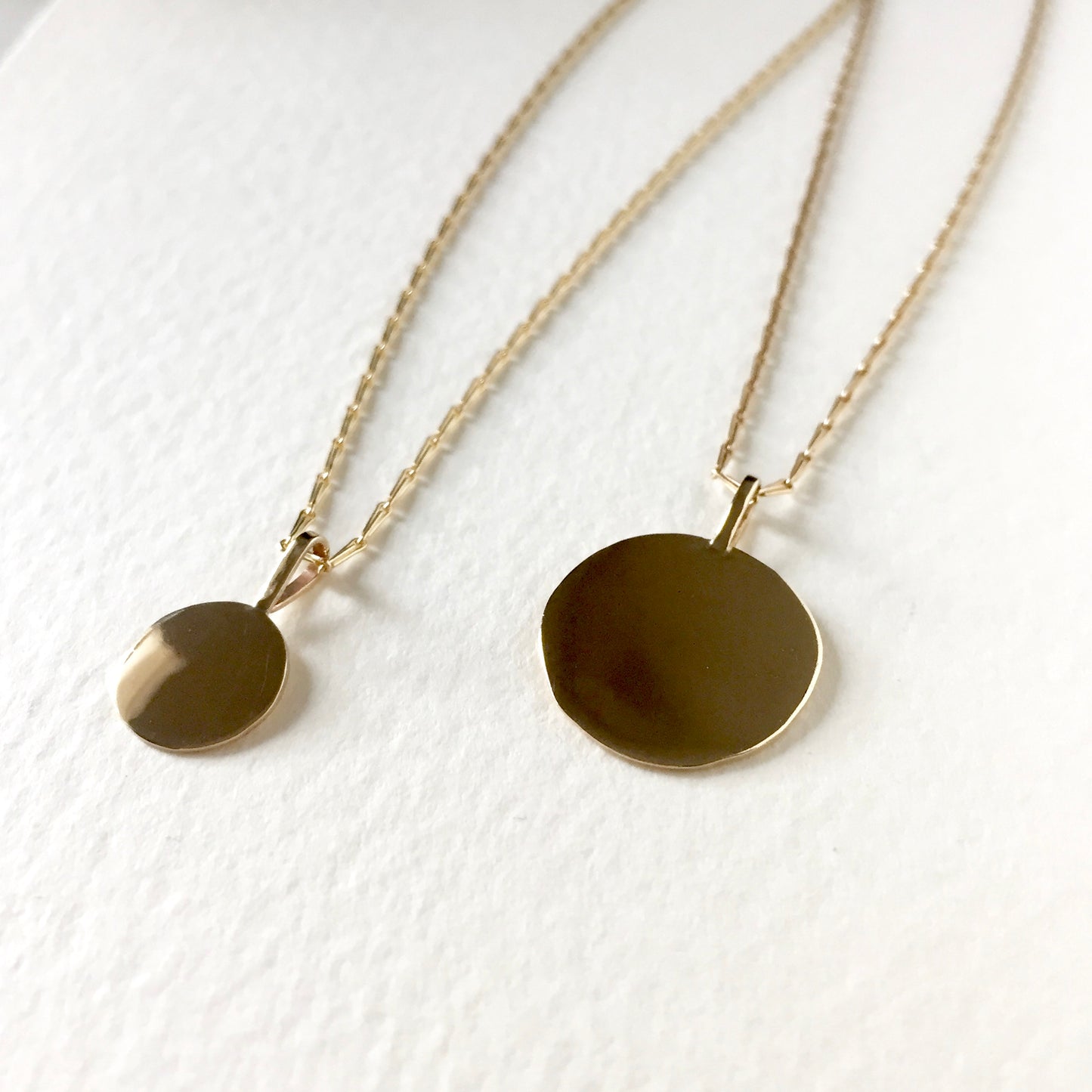 Organic Disc Necklace