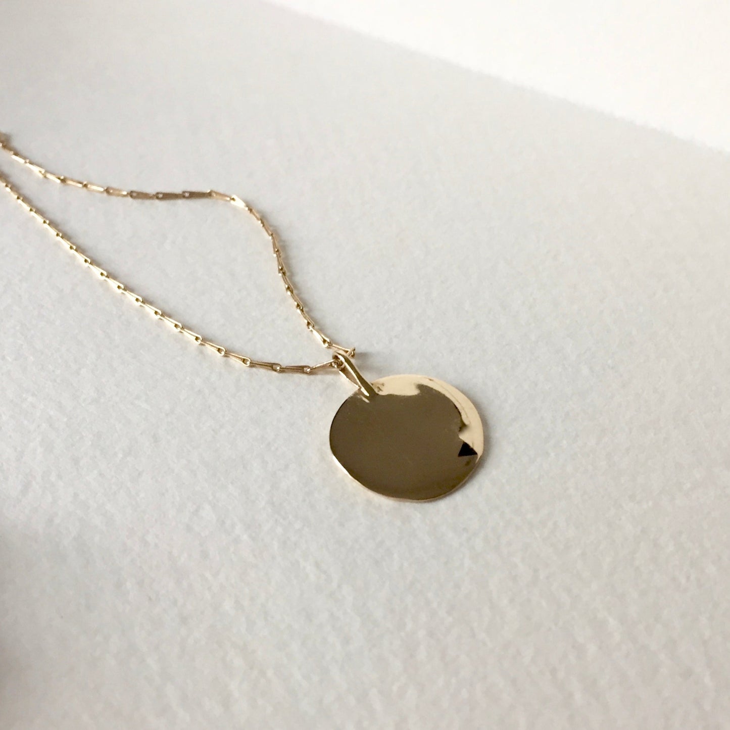 Organic Disc Necklace