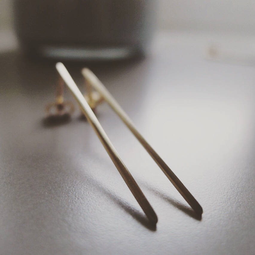 Lina Bar Studs - Long