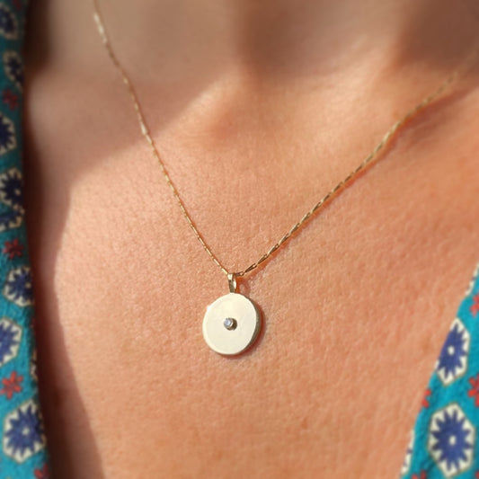 Diamond Disc Neckace