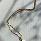9ct Gold hayseed chain necklace with shadows