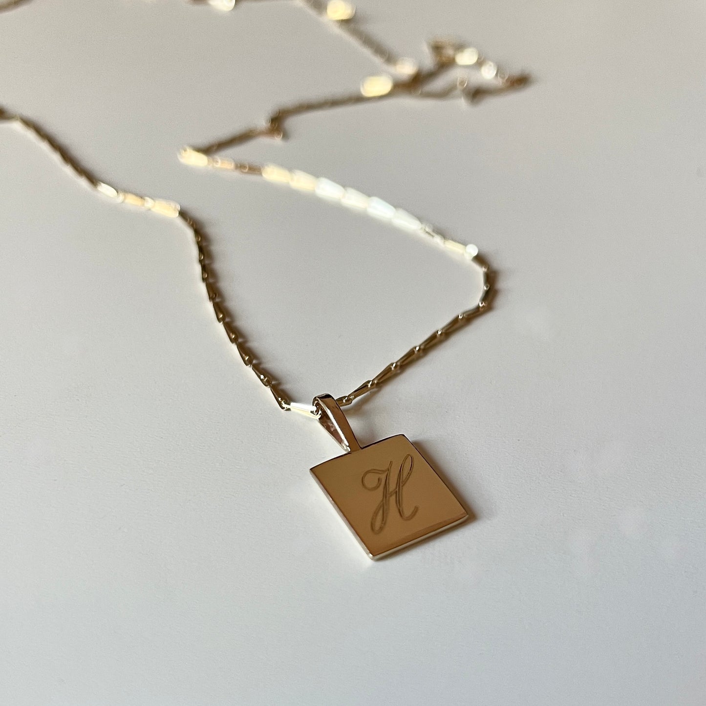 Initial Tag Necklace