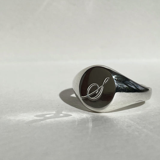 Initial Signet Ring