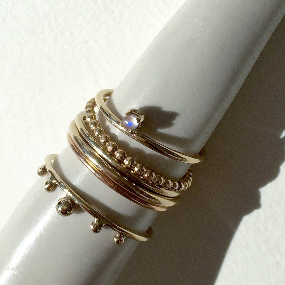 Moonstone Stacking Ring