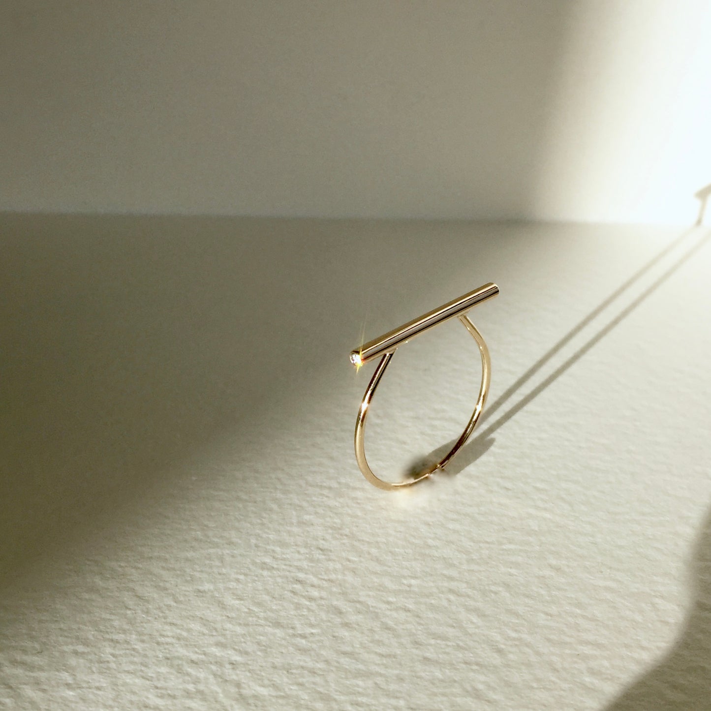 Diamond Bar Ring