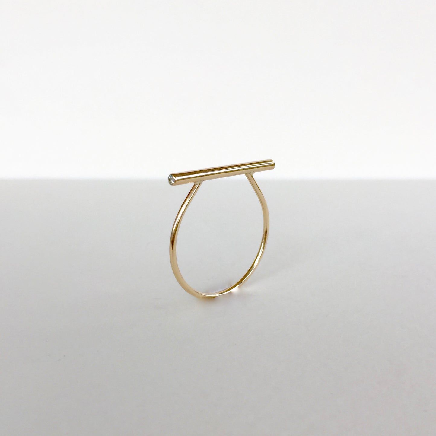 Diamond Bar Ring