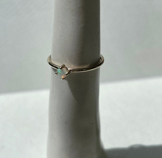 Beautiful opal stacking ring