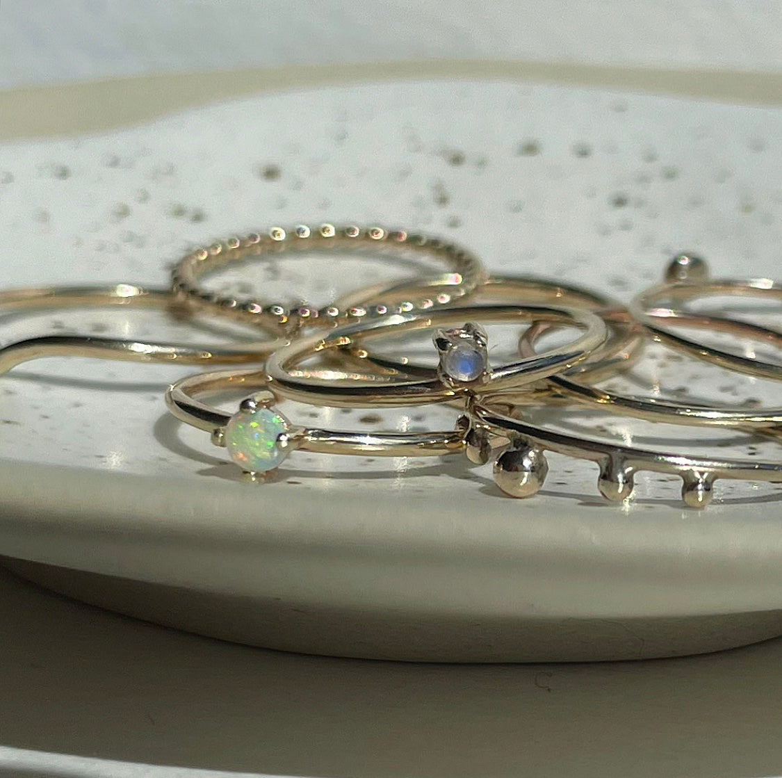 Opal Stacking Ring