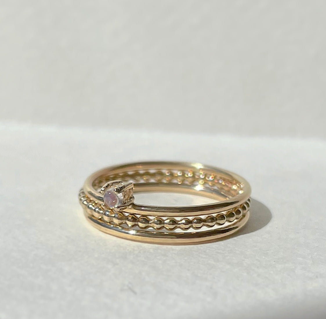 Moonstone Stacking Ring